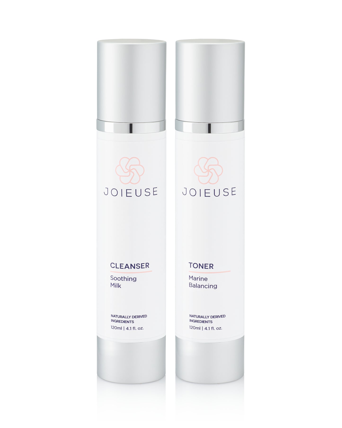 Joieuse Soothing Milk Cleanser and Marine Balancing Toner Combination for Dry Skin